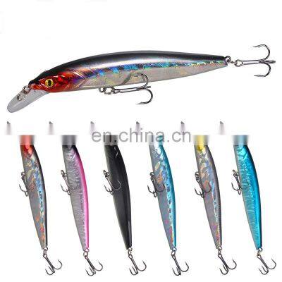 Hot Selling New Design 10cm/7g 12cm/11.8g Minnow Lures With Ring Bead Bait