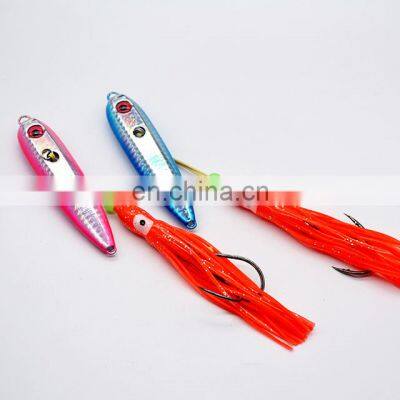 New design150g lead head Rubber squid jigs hook fishing lures