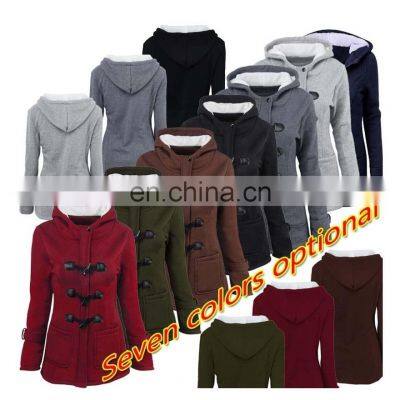 Wholesale custom women's long sleeve spring and autumn hooded casual sports zipper cardigan jacket plus size sports jogging suit