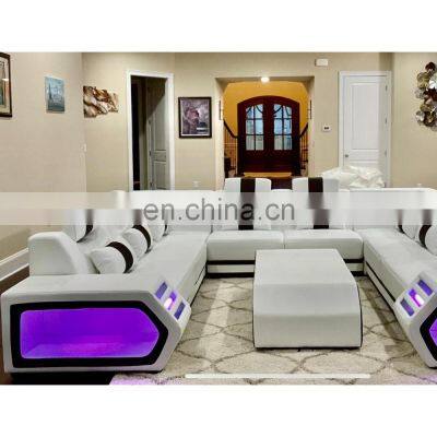 Factory Provided Living Room Couch Fabric Modern designs Royal Sofa set 7 seater living room Sofas