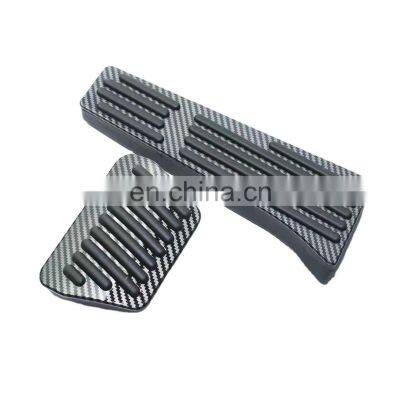 Car Accessories Non-Slip Performance Metal Foot Pedal Pads Carbon Fiber Brake Accelerator Pedal Gas Brake Car Pedal Pad For BM