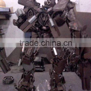 iron sculpture Sentinel Prime Cartoon theme restaurant