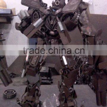 Iron Sculpture Sentinel Prime Cartoon Theme Restaurant