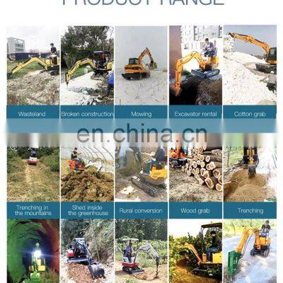 Hydraulic 1.8ton Operating Capacity HW8018 Small Crawler Excavator photo-2