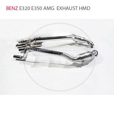 Exhaust Manifold Downpipe for Benz E320 E350 AMG Car Accessories With Catalytic converter Header Without cat pipe whatsapp008618023549615