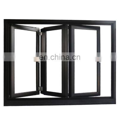 Commercial system glass aluminum befold / be fold / accordion / folding window  Aluminum Alloy Folding Glass Windows Manufacture