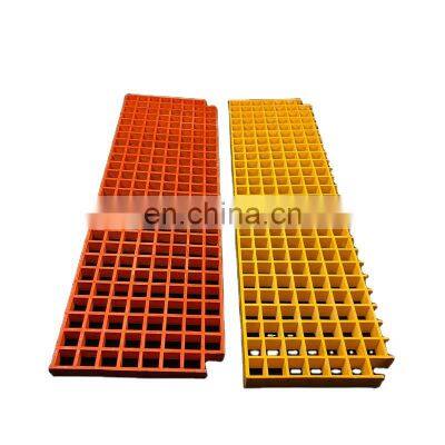 38*38mm non slip fire resistant Grp trench drain grating cover Platform