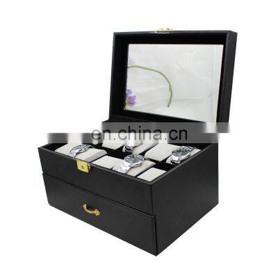 Custom Logo 30 Slots Oak Veneer Wooden Watch Box Display photo-4