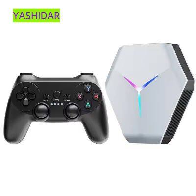 X10 With Dual System Android 11 Tv Box 4k Hd Video Game Console 64g/ 128g With 30000+/40000+ 3d Retro Games For Ps1/psp/n64