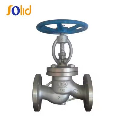 DIN Standard Industrial Stainless Steel CF8 Flanged End Globe Valve For Flow Control