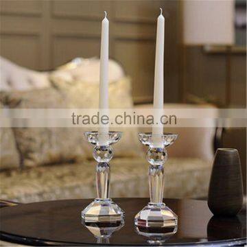 tall crystal candle holders wedding table decorations