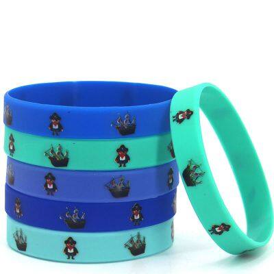 Manufacturer Promotion Soft  Bracelets Eco-friendly Cute Event Printing Wrist Band Funny Custom for Festivals