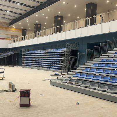 Wholesale Indoor Stadium Retractable Bleachers Grandstand With Tribune Telescopic Bleachers for Gym Usage photo-3