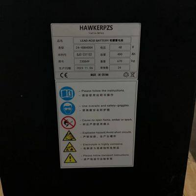 HAWKER48V400Ah lead-acid battery forklift battery 5PZS400 rechargeable