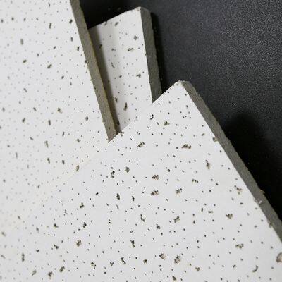 Moisture Proof Sand Surface Mineral Fiber Ceiling Tiles For School