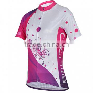 Polyester breathable custom design women Cycling Jersey Cycling Wear