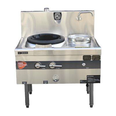 Stainless Steel Economic One Wok One Warmer - Premix 250W Fan Power 50Hz