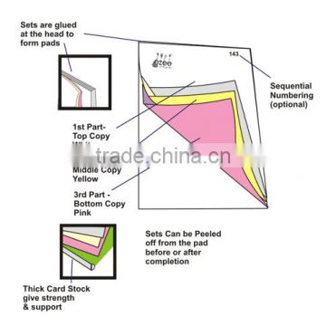 Top quality carbonless paper 1-ply 2-ply 3-ply 4-ply 5-ply computer form paper manufacturer