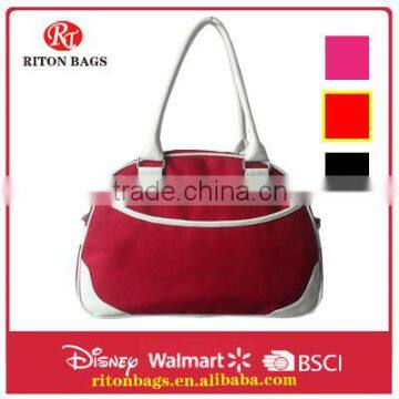 Fancy design leather hand bag for ladies