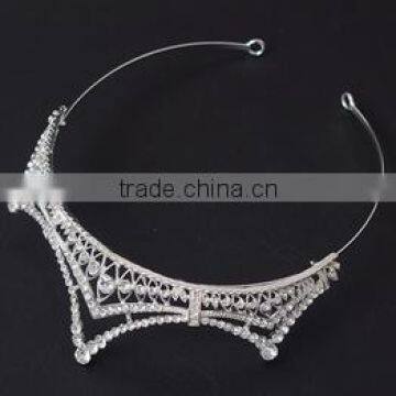 Custom Rhinestone Crystal Large Beauty Pageant Crowns & Tiaras Miss World Tiaras photo-2