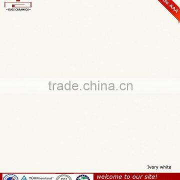Ivory white polished porcelain tile 600x600mm