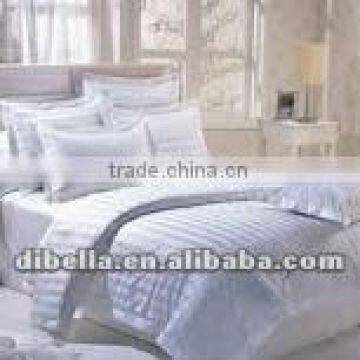 100% cotton white hotel bedding set/ftat sheet