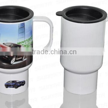 NEWEST sublimation plastic auto mug with lid