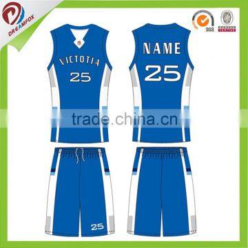 Dye Sublimation Basketball Uniform Wholesale Custom Reversible Basketball Jersey Unifrom photo-5