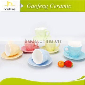 2014 bend shape sweat ceramic coffee sets