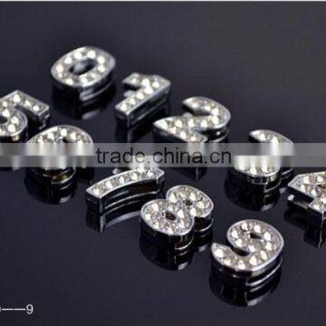 Produce Colorful Rhinestone Slide Letters With 10 mm Hole Size photo-3