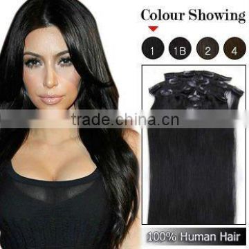 100% Remy Human Hair Clip In Hair Extension