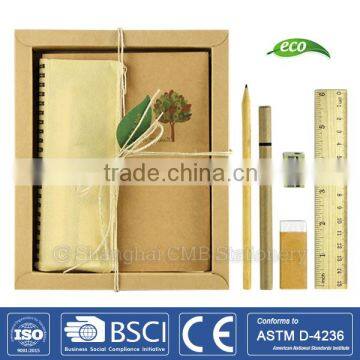 Eco friendly stationery good teacher gifts wholesale packed in craft paper box