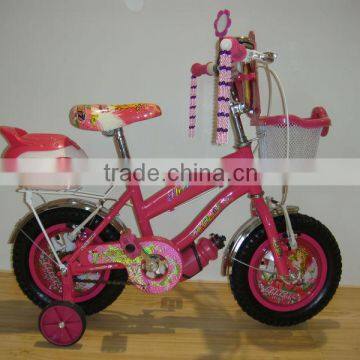 HH-K1245 12 inch lovely kids bike children bicycle pink bicycle