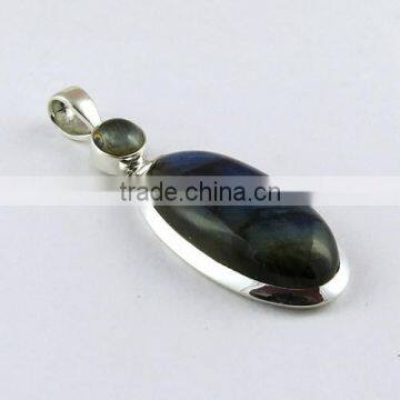 Blue Dreamer !! Labrodarite 925 Sterling Silver Pendant, Gemstone Silver Jewellery, Indian Silver Jewellery