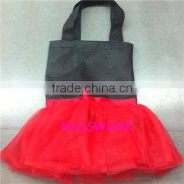 hot sale girls tutu bag black and red lace kids tote bags popular girls gift tutuskirts bags,little toddler ballet dancing bags