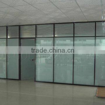 Factory direct cheap price full high frosted glass wall partition office divider( SZ-WSP376)