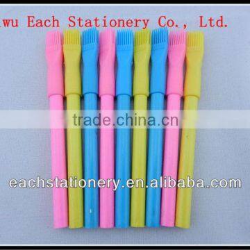 Unsharpened Round Colour Pencil Natural Wooden Color Pencil Children Pencil With Brush