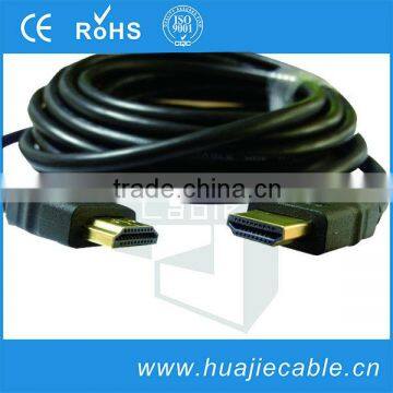 black pvc with gold connector hdmi to hdmi cable