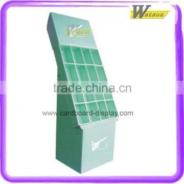 book shop good quality grid design cardboard display stand for book display