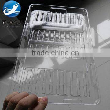 Vacuum blister packaging tray