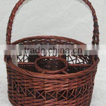 willow decorative handle basket