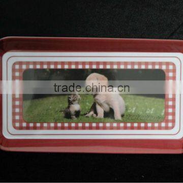 11.8 inch long square melamine tray