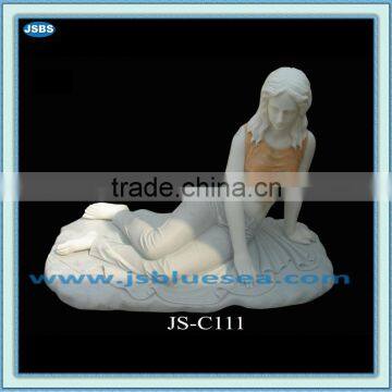 Marble virginal lady sculpture