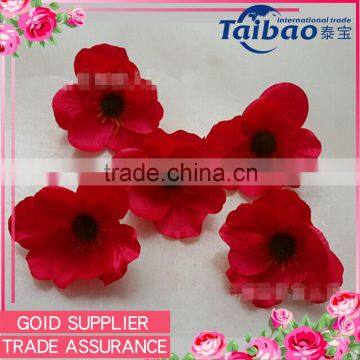 Tianjin factory wholesale flower heads silk flower heads artificial poppy flower heads                        
                                                Quality Choice