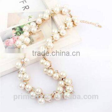 Wholesale Imitation Pearl Direct Selling Glisten Crystal Natural Pearl Collar Necklaces photo-6