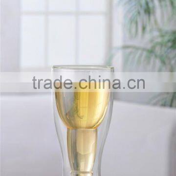 double wall glass beer glass