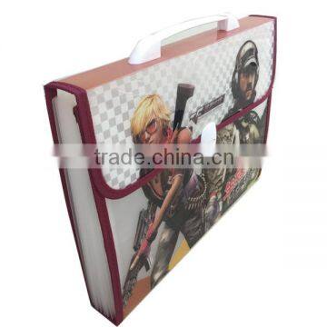 China Supplier High Quality Wholesale Organ Bag 6 Pocket Folder, Plastic Hanging File Folder, Expanding File Folder with Handle