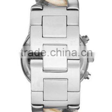 Custom Brand Lady Vogue Oem Japan Movt Chronograph Quartz Women's Stainless Steel Acetate Watch Waterproof 5ATM photo-4