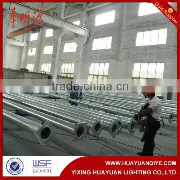 galvanised steel street lighting poles