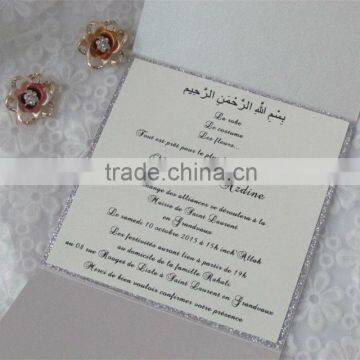 Attractive White Lace Wedding Invitation Cards With Pink Ribbons and Brooches Quality Choice photo-2